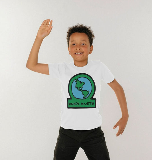 Kids' Sustainable T-Shirt - Earth's Advocate: #noplanetB